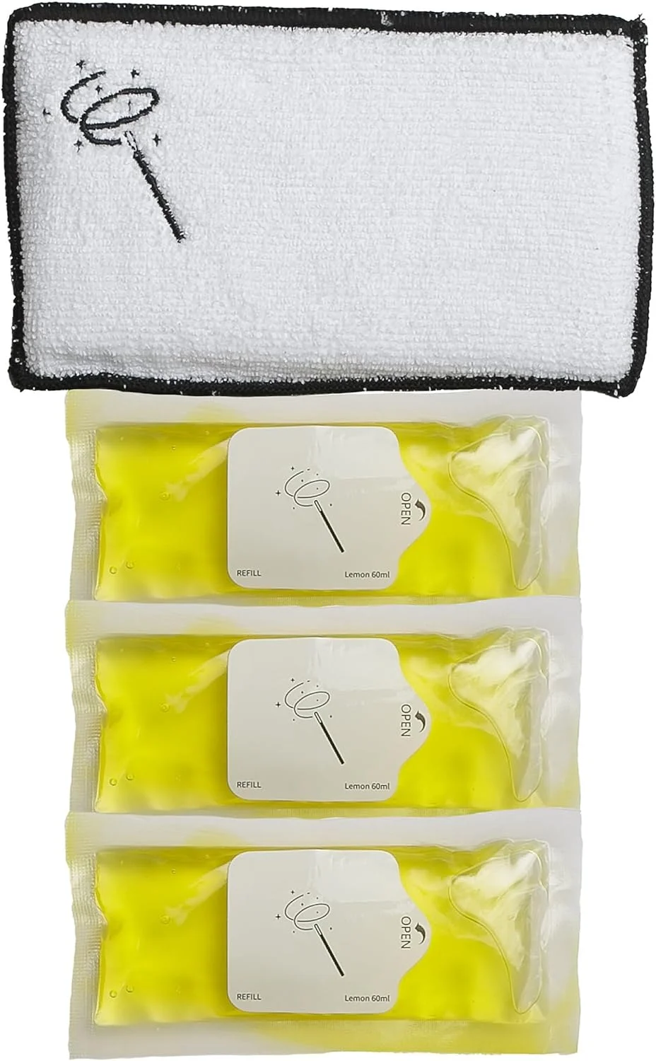 پد تمیز کننده جادویی قابل شارژ با 3 عدد پد اضافی (لیمو) پد تمیز کننده جادویی قابل شارژ با 3 عدد پد اضافی (لیمو)