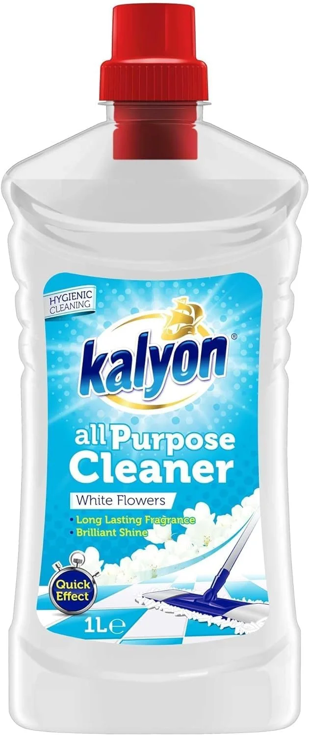 مایع پاک کننده چند منظوره کالیون با رایحه گل های سفید 1 لیتر