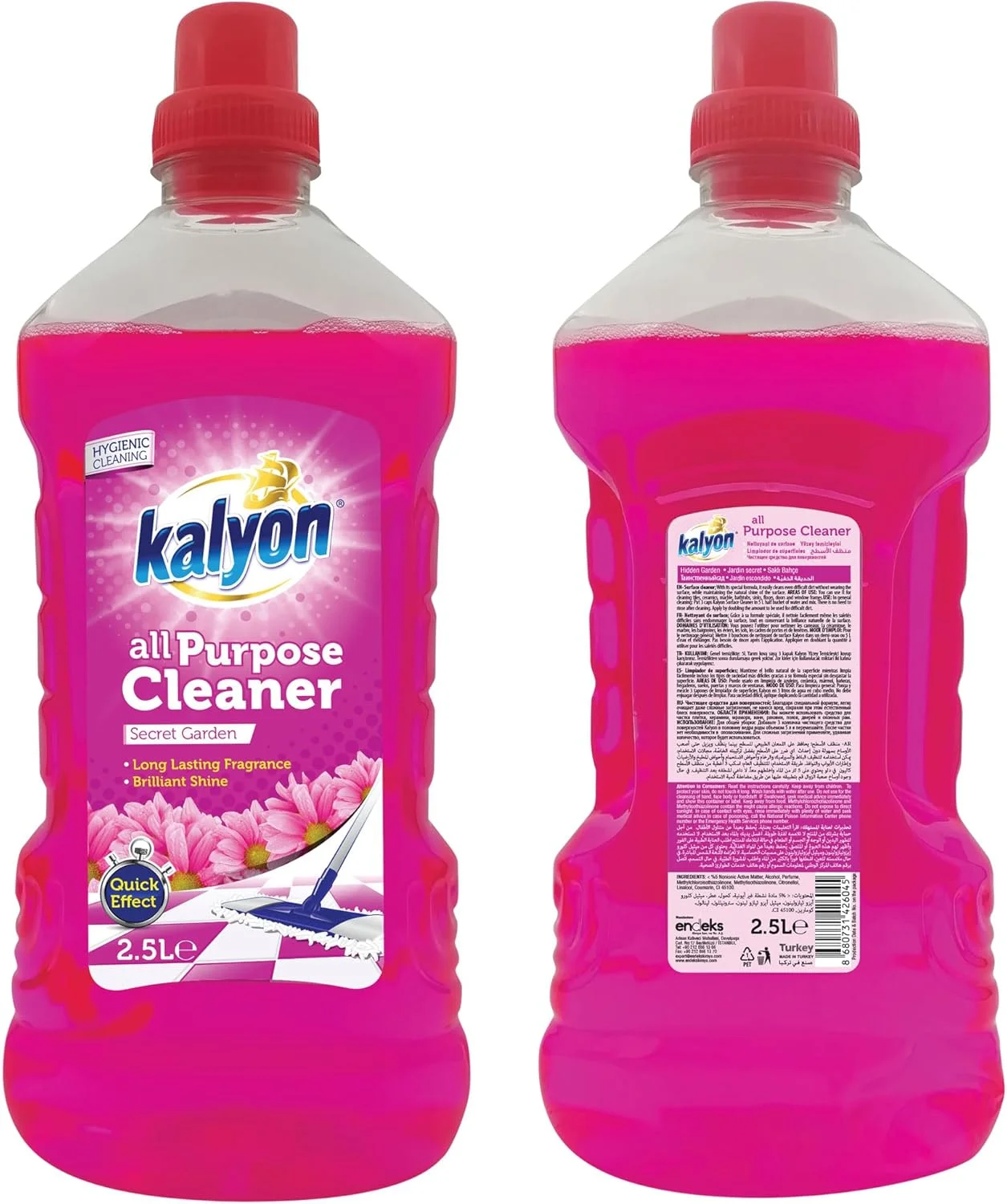 مایع تمیز کننده همه منظوره کالیون رایحه باغ مخفی 2.5 لیتری