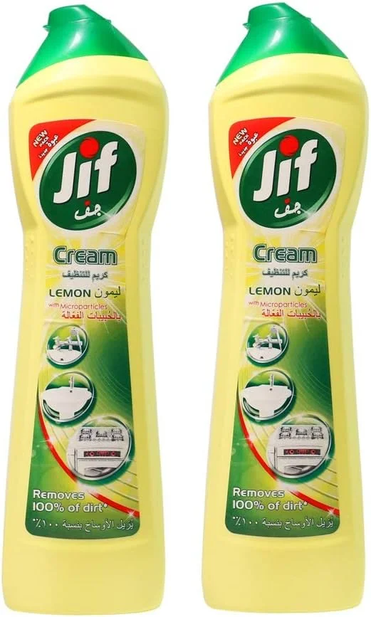 کرم تمیز کننده سطوح Jif - لیمو، 2 عدد 500 میلی لیتری