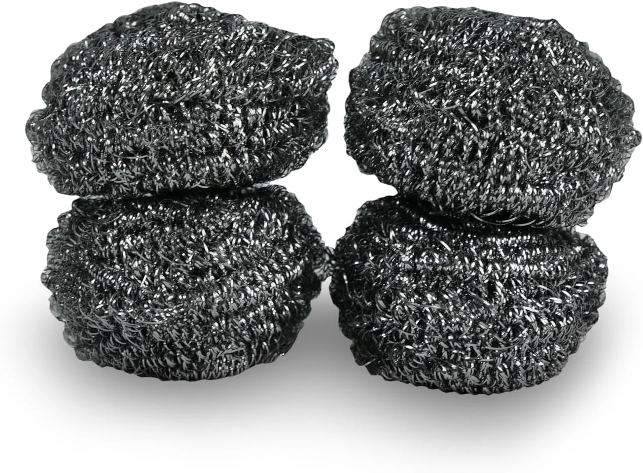پدهای سیم ظرفشویی HOME DWELL - بسته 4 عددی - مناسب برای سابیدن و تمیزکاری سنگین در آشپزخانه و منزل