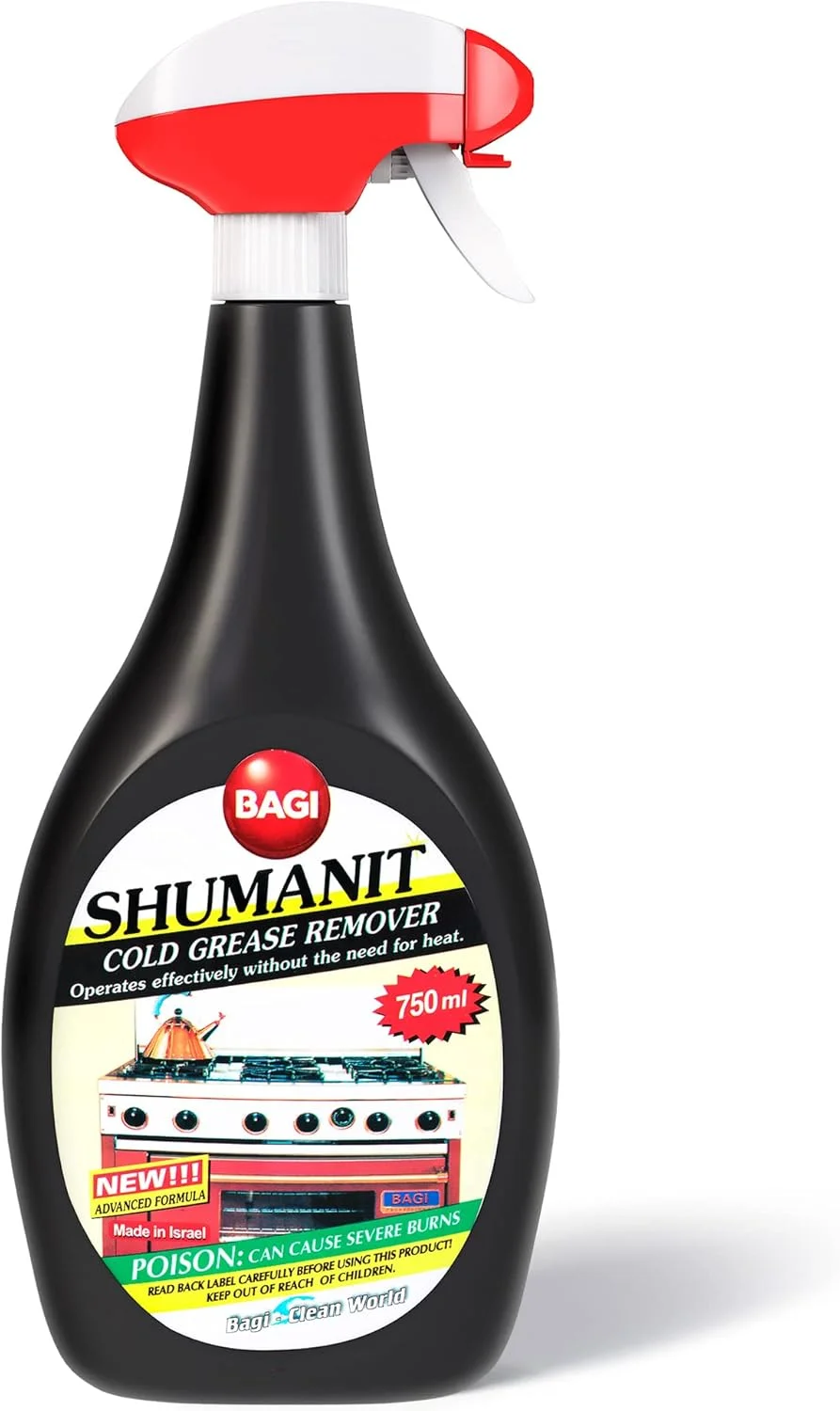 هیباس BAGI SHUMANIT - چربی زدای سرد. اسپری برای از بین بردن فوری چربی های سرسخت و سوخته