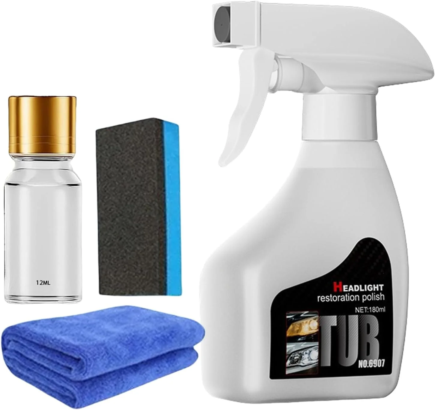 کیت اسپری تمیز کننده و پولیش چراغ جلو | ترمیم کننده، تمیز کننده، پولیش و محافظ چراغ های جلو خودرو، رفع زردی و خط و خش کیت اسپری تمیز کننده و پولیش چراغ جلو | ترمیم کننده، تمیز کننده، پولیش و محافظ چراغ های جلو خودرو، رفع زردی و خط و خش