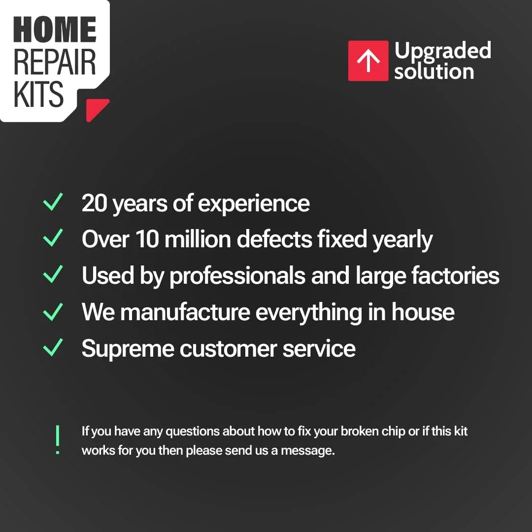 کیت تعمیر گرانیت، مرمر، کوارتز و اکریلیک (شفاف/بی رنگ) - مناسب برای اکثر تعمیرات، همچنین برای سطوح کاشی، پیشخوان، فایبرگلاس و سرامیک - ترک ها و لب پریدگی های شکسته را در عرض چند دقیقه تعمیر کنید