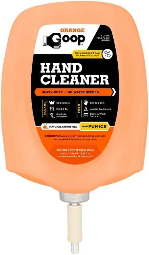 مایع نارنجی گوپ با سنگ پا، کارتریج ۴ لیتری