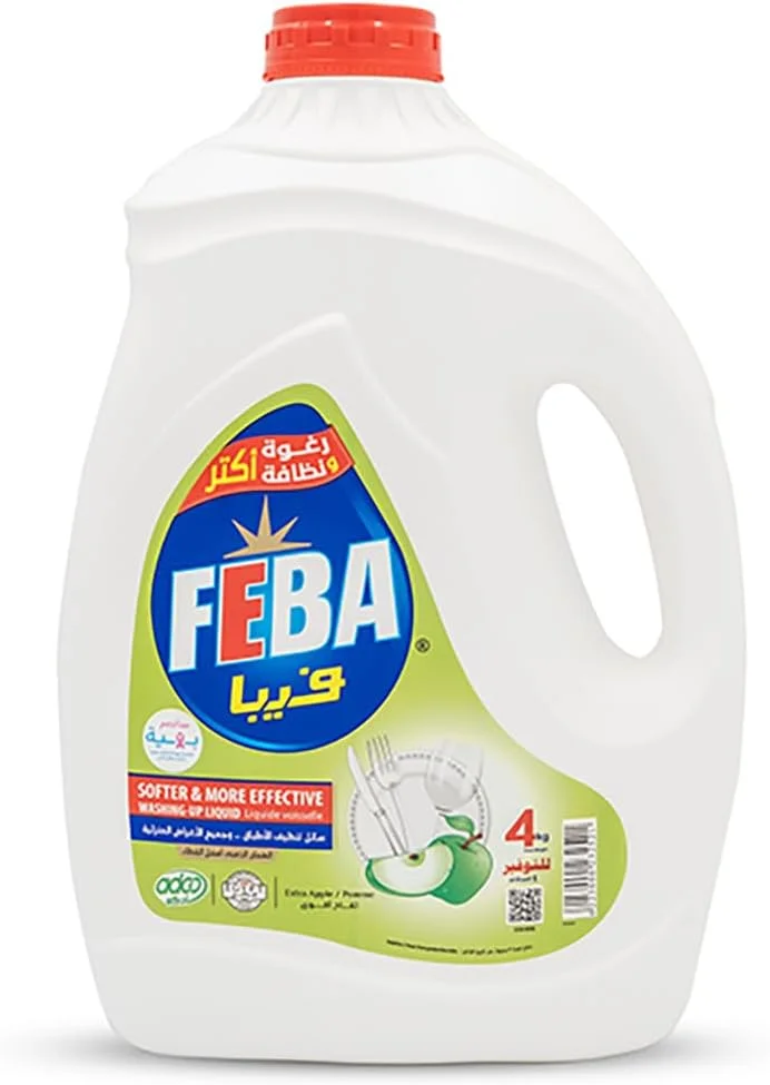 مایع پاک کننده همه منظوره Feba با رایحه سیب سبز، ۴ کیلوگرم مایع پاک کننده همه منظوره Feba با رایحه سیب سبز، ۴ کیلوگرم