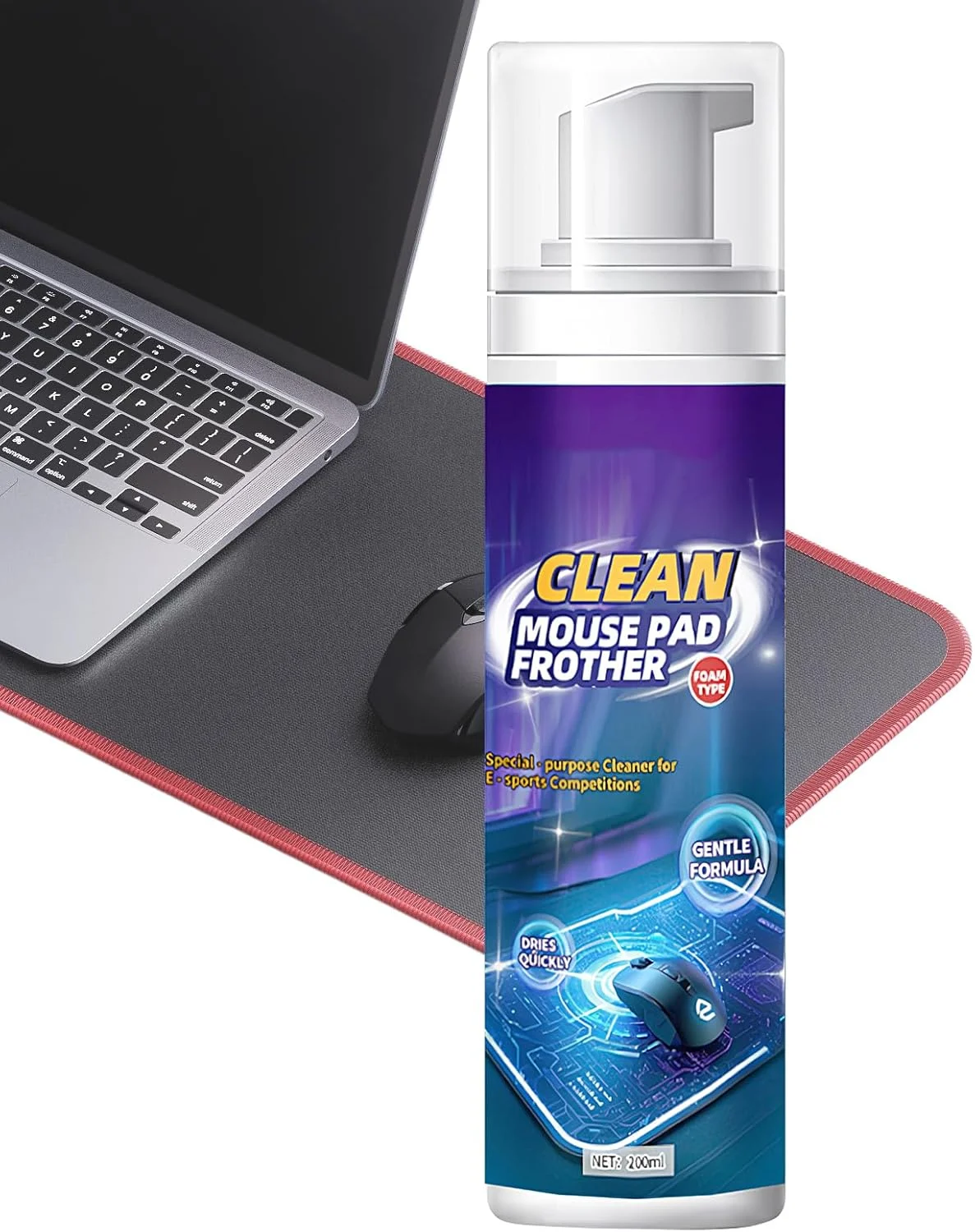 اسپری تمیز کننده لوازم الکترونیکی | محلول تمیز کننده کیبورد 200 میلی لیتری، لوازم تمیز کننده عمیق چند سطحی برای کابل های داده، میز اسپری تمیز کننده لوازم الکترونیکی | محلول تمیز کننده کیبورد 200 میلی لیتری، لوازم تمیز کننده عمیق چند سطحی برای کابل های داده، میز