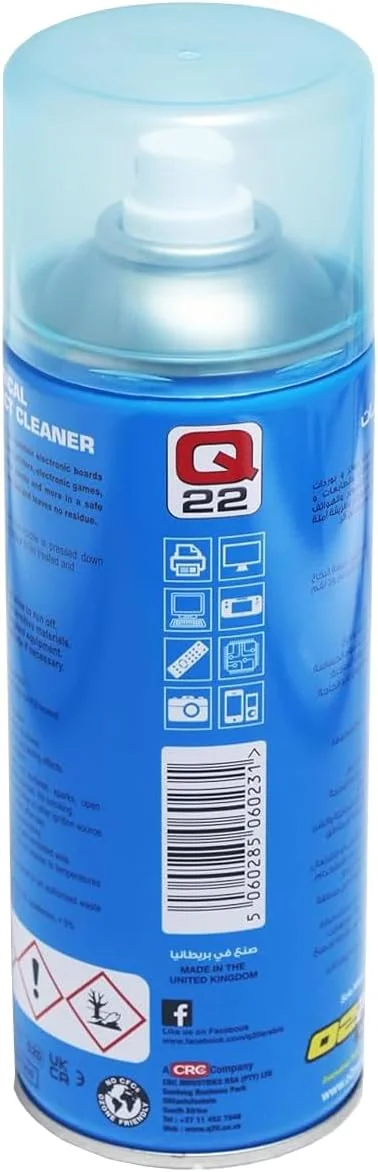 اسپری تمیز کننده اتصالات الکتریکی، Q22 400 میلی لیتر، آبی