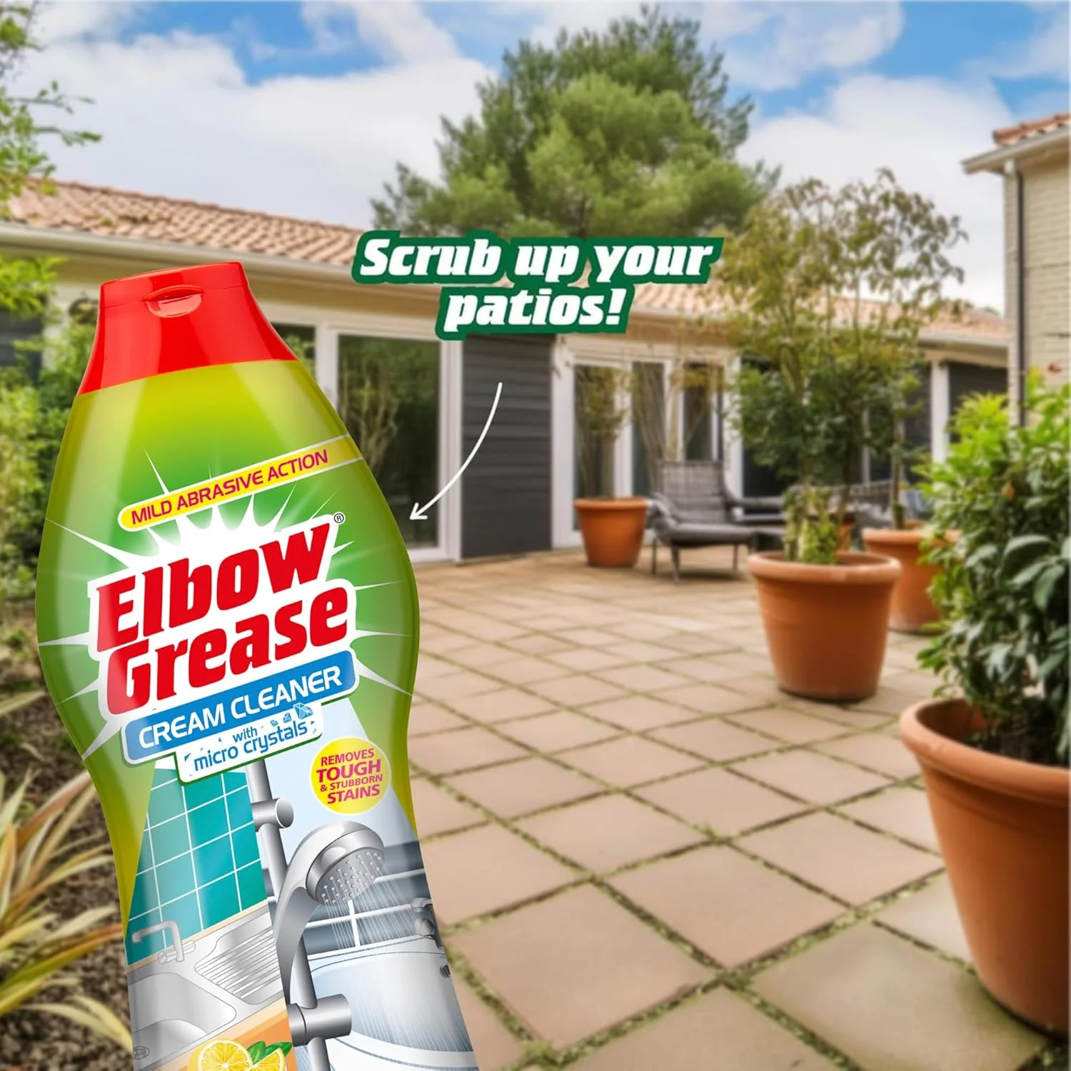 کرم تمیز کننده Elbow Grease با میکرو کریستال - لیمو تازه - 540 گرم