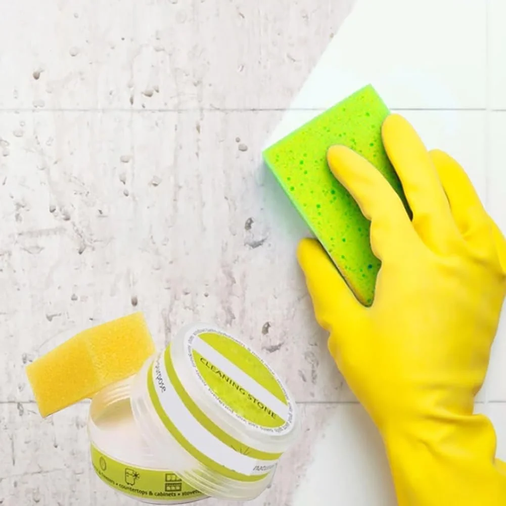 سنگ پاک کننده سازگار با محیط زیست، سنگ پاک کننده سازگار با محیط زیست Clean It، سنگریزه پاک کننده کف دوش، سنگ پاک کننده چند منظوره برای حمام، آشپزخانه، اتاق خواب، نظافت منزل (3 عدد)