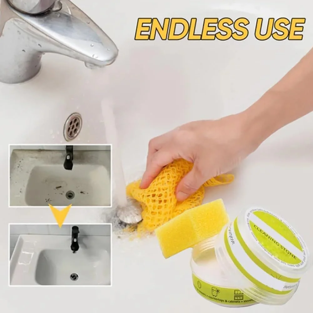 سنگ پاک کننده سازگار با محیط زیست، سنگ پاک کننده سازگار با محیط زیست Clean It، سنگریزه پاک کننده کف دوش، سنگ پاک کننده چند منظوره برای حمام، آشپزخانه، اتاق خواب، نظافت منزل (3 عدد)