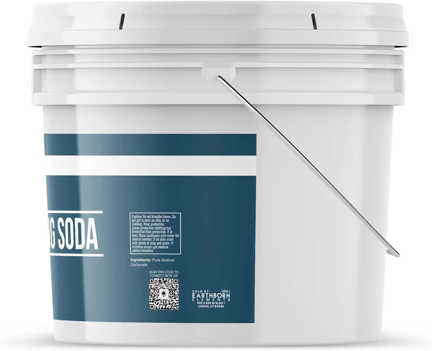 Earthborn Elements (3.8 لیتر (4.1 کیلوگرم)) - سودا شستشوی کاملا طبیعی، سطل 3.8 لیتری (4.1 کیلوگرم)، خاکستر سودا، کربنات سدیم، تقویت کننده لباسشویی، غیر سمی، ضد حساسیت (3.8 لیتر (4.1 کیلوگرم))