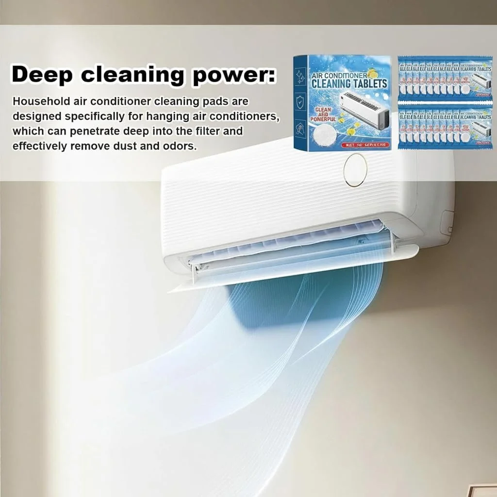 قرص های پاک کننده جوشان AC، تشت تخلیه HVAC و درمان میعانات، از بین برنده کپک و روغن برای واحدهای تهویه مطبوع، واحدهای پنجره ای، مرطوب کننده ها، اجاق گازها و هودهای برد