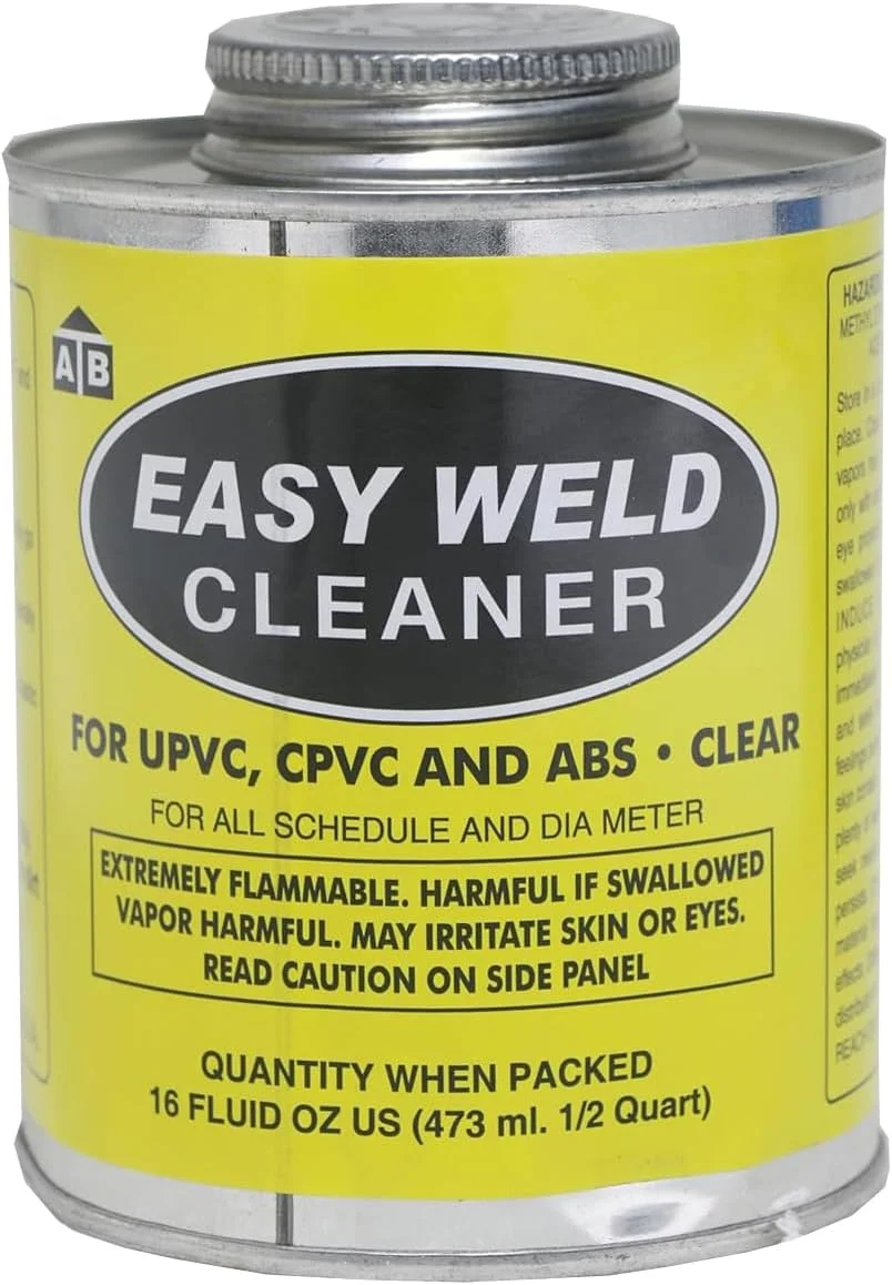 تمیز کننده لوله یو پی وی سی، سی پی وی سی و ای بی اس ایزی ولد، ۴۷۳ میلی لیتر