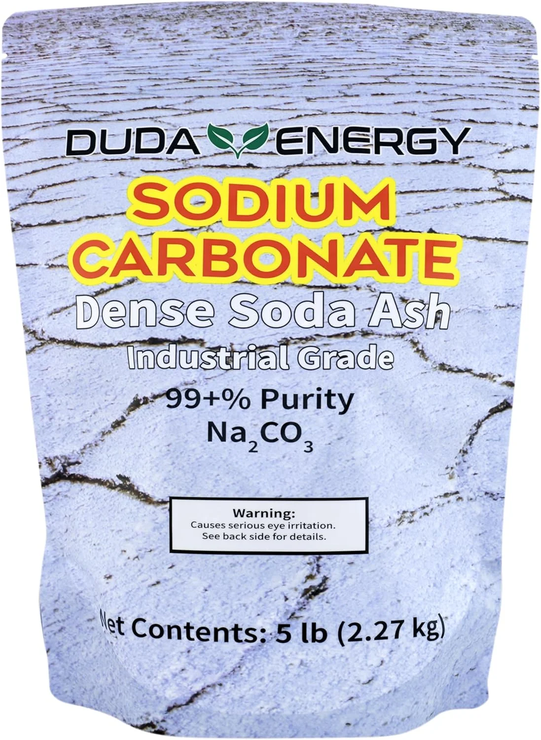 دودا انرژی - کیسه 5 پوندی کربنات سدیم خالص، سودا اش متراکم، تنظیم کننده pH، ماده شیمیایی، تمیز کننده استخر و اسپا، ماشین ظرفشویی