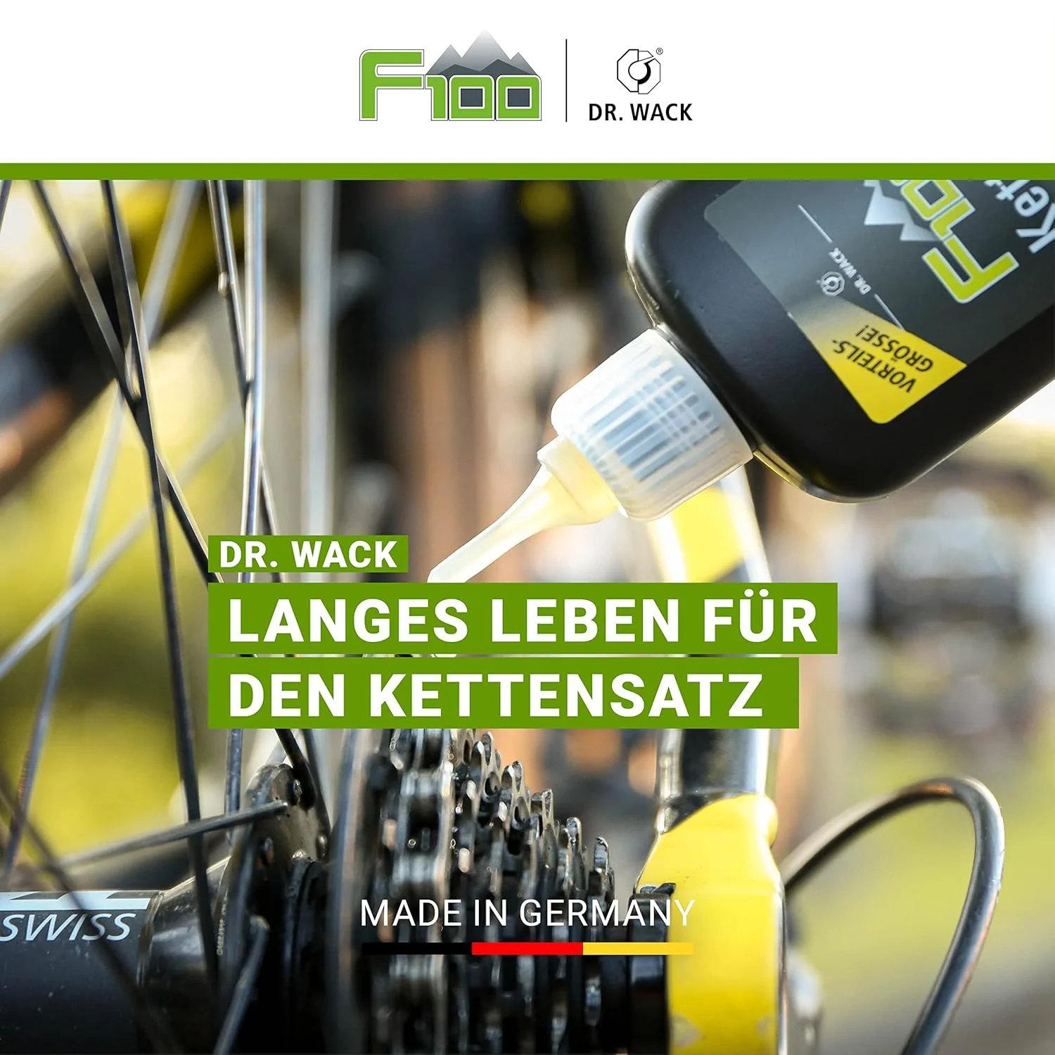 روغن زنجیر F100 دکتر واک، 50 میلی لیتر، بطری قطره چکان روغن زنجیر F100 دکتر واک، 50 میلی لیتر، بطری قطره چکان