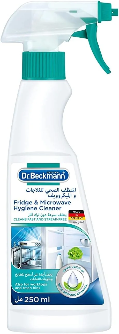 اسپری تمیز کننده بهداشتی یخچال و مایکروویو دکتر بکمن 250 میلی لیتر
