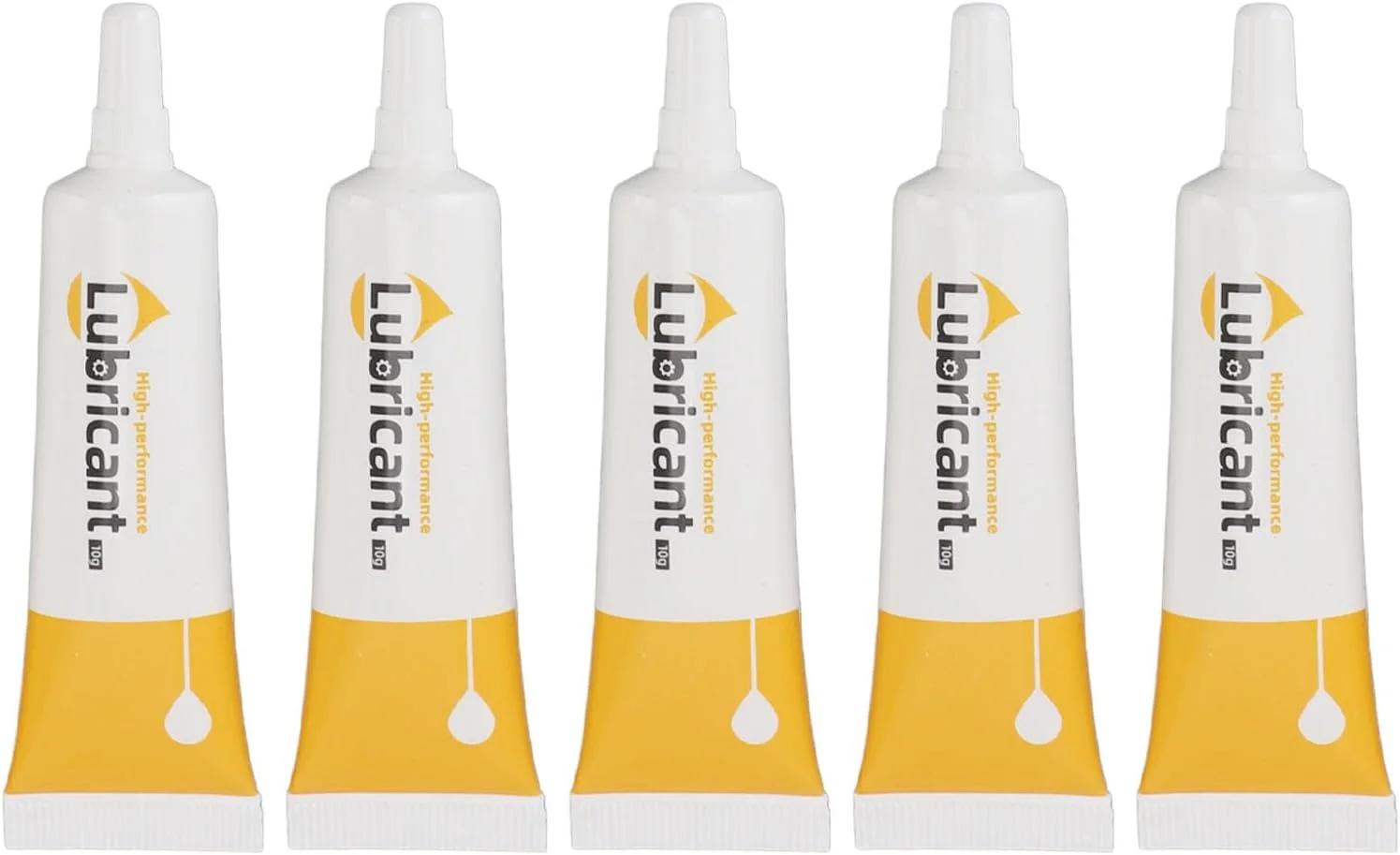 روغن روان کننده زیپ Fafeicy، 5 عدد، 10 گرمی، ضد آب، ماندگاری طولانی، شفاف، جهانی، بدون ایجاد لکه، گریس زیپ برای بست ها و قطعات پرینتر