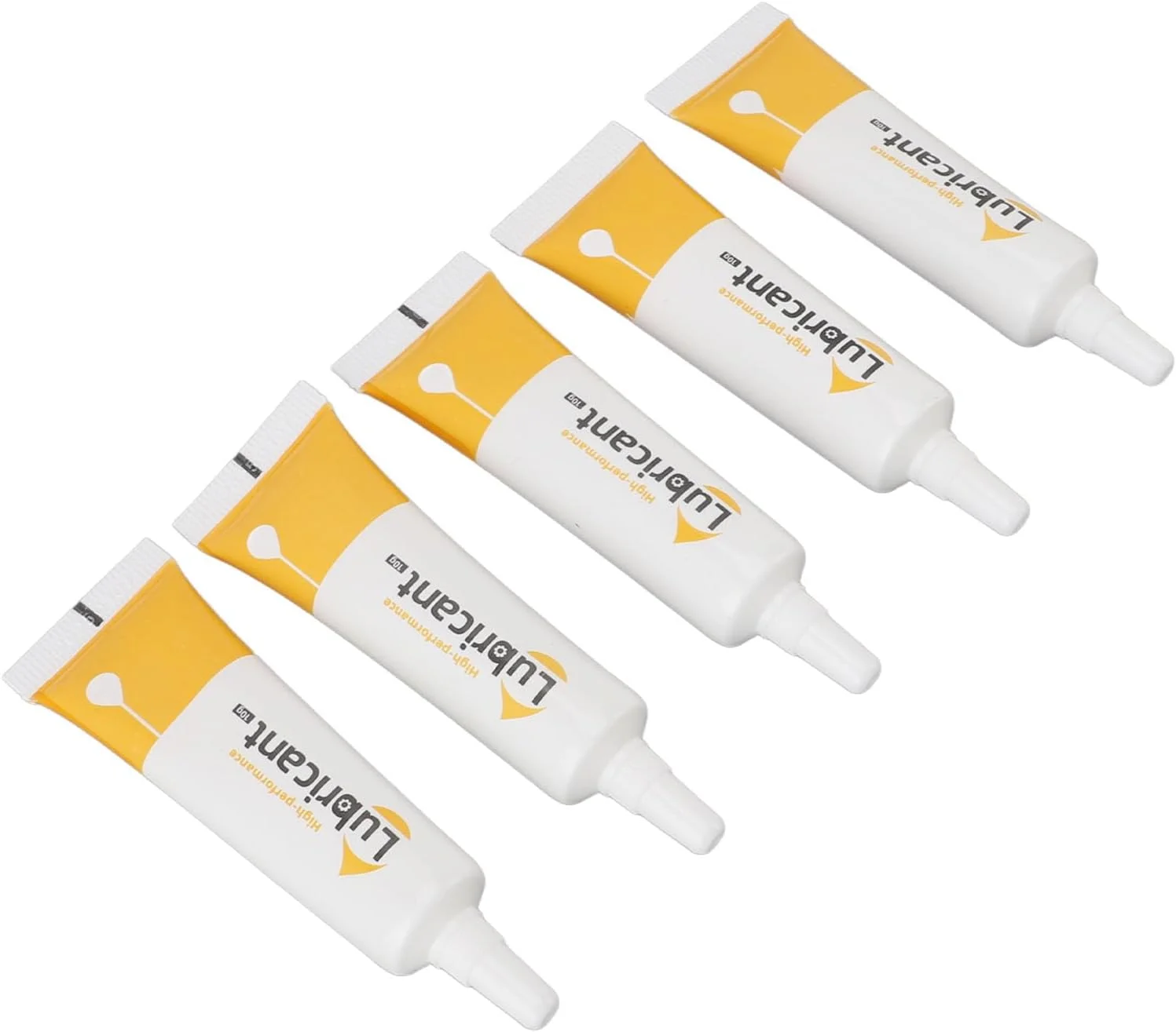 روغن روان کننده زیپ Fafeicy، 5 عدد، 10 گرمی، ضد آب، ماندگاری طولانی، شفاف، جهانی، بدون ایجاد لکه، گریس زیپ برای بست ها و قطعات پرینتر