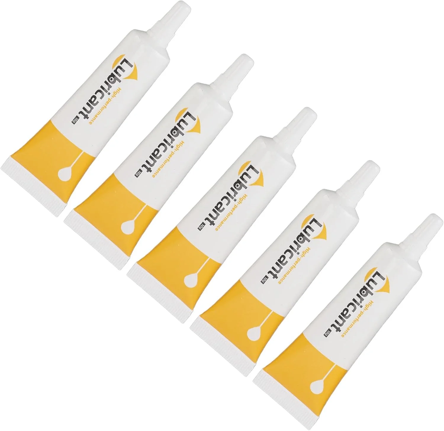 روغن روان کننده زیپ Fafeicy، 5 عدد، 10 گرمی، ضد آب، ماندگاری طولانی، شفاف، جهانی، بدون ایجاد لکه، گریس زیپ برای بست ها و قطعات پرینتر