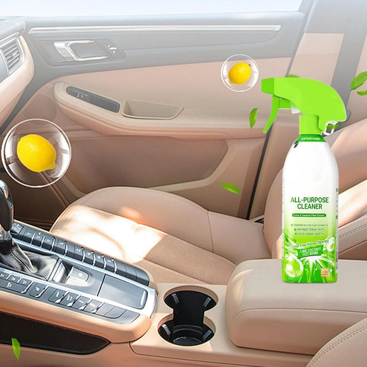 اسپری تمیز کننده چند منظوره | اسپری تمیز کننده چند منظوره سطح آشپزخانه | محلول 500 گرمی از بین برنده چربی خانگی با حالت های فوم و اسپری برای خانه های اجاره ای، اجاق گاز، داخل خودرو و خوابگاه