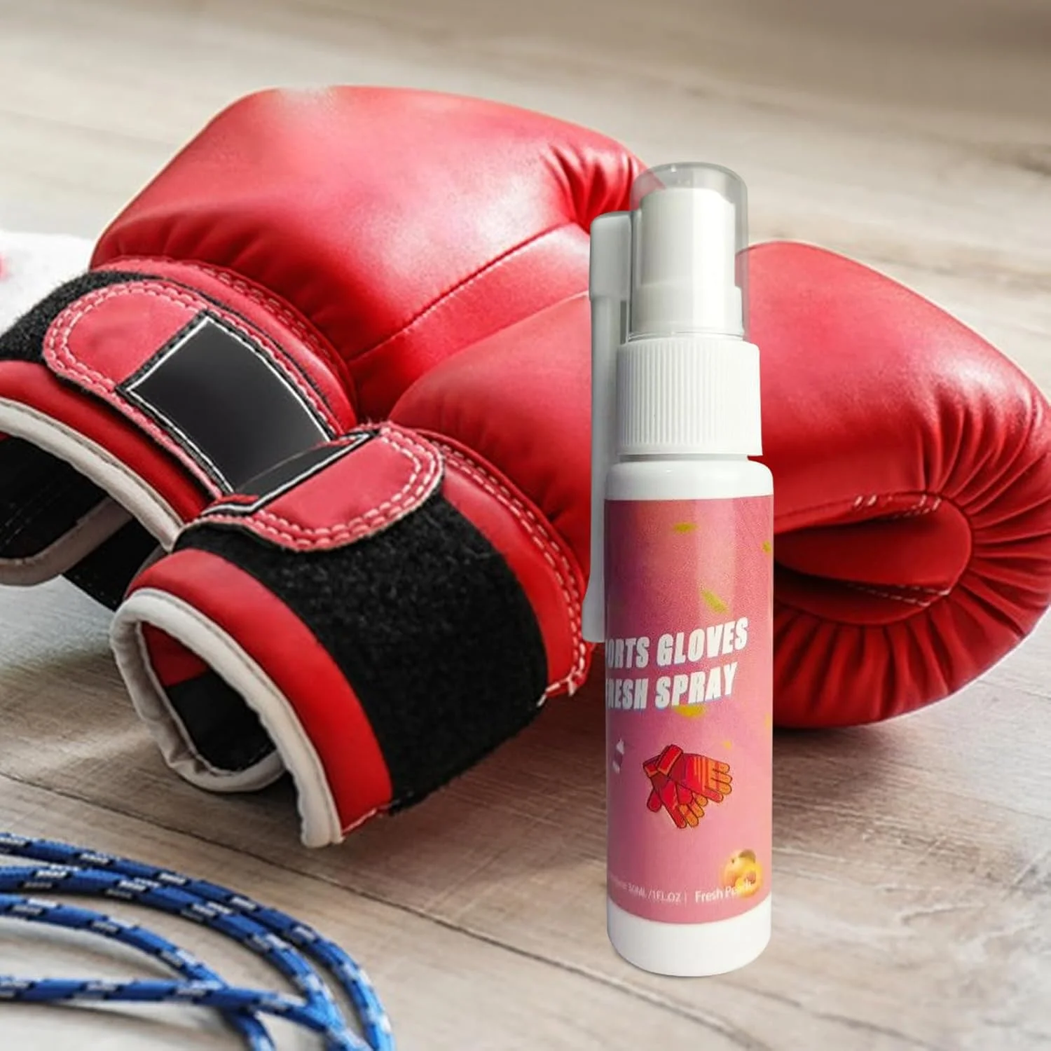 اسپری خوشبو کننده دستکش بوکس 30 میلی لیتر، خوشبو کننده کیف ورزشی، اسپری تمیز کننده برای وسایل ورزشی، کیف های ورزشی، چکمه کار، کلاه ایمنی، کفش، پدهای فوتبال، لباس، دستکش بوکس
