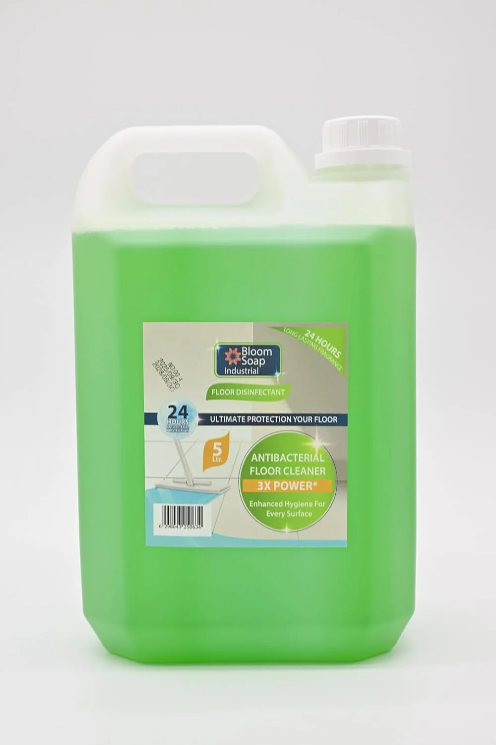 مایع ضدعفونی کننده کف – مشابه دتول | از بین برنده 99.9% میکروب ها | پاک کننده چند سطحی با رایحه طراوت کاج | 5 لیتر