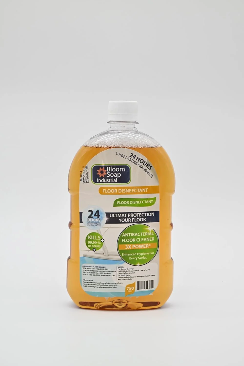 مایع ضدعفونی کننده کف – مشابه دتول | از بین برنده 99.9% میکروب ها | پاک کننده چند منظوره سطوح با رایحه طراوت کاج | 750 میلی لیتر