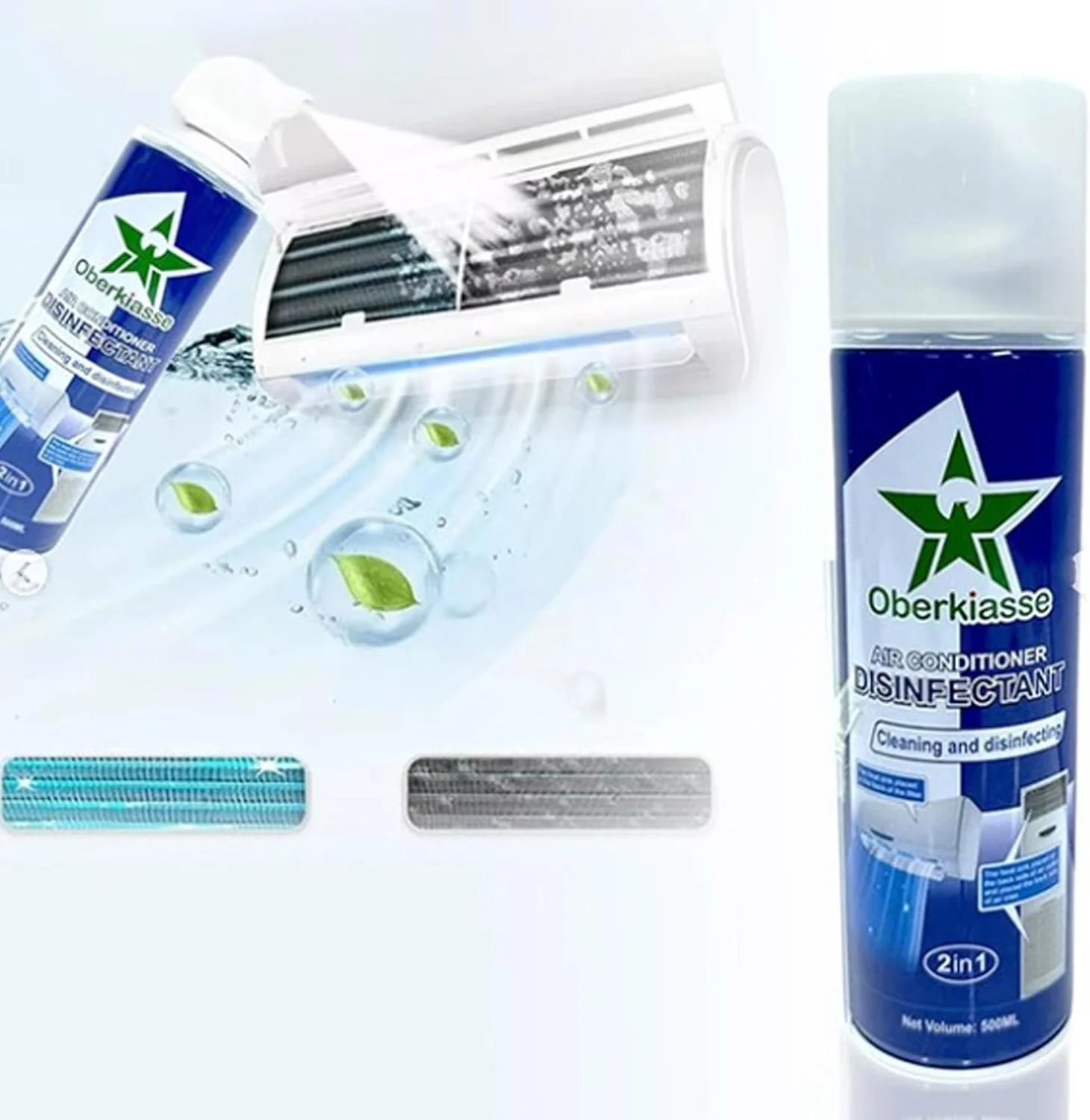 اسپری تمیز کننده عمیق کولر گازی VersaMarts (۵۰۰ میلی لیتر) – ضد باکتری، از بین برنده بو و چربی، فرمول بدون نیاز به آبکشی برای بهبود عملکرد خنک کنندگی