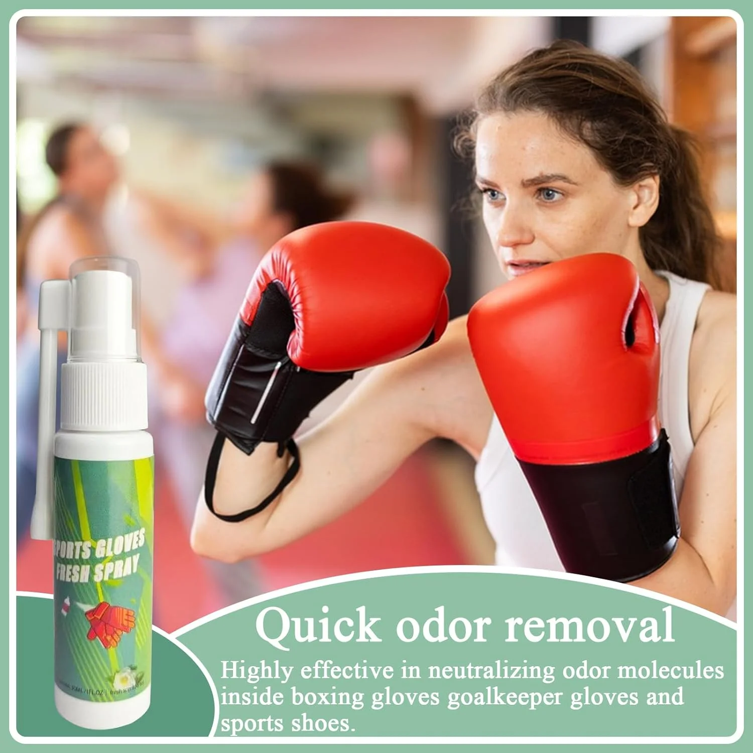 اسپری خوشبو کننده دستکش بوکس، خوشبو کننده کفش 30 میلی لیتری، اسپری تجهیزات ورزشی، برای وسایل ورزشی، کیف ورزشی، کلاه ایمنی چکمه کار، کفش، پدهای فوتبال، لباس، دستکش بوکس