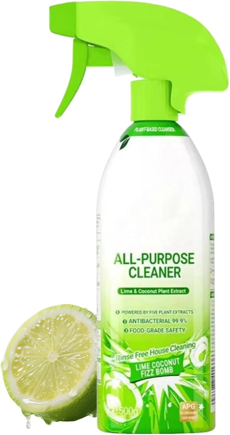 اسپری پاک کننده چند منظوره - اسپری تمیز کننده خانگی همه منظوره - 500 گرم محلول صرفه جویی در زمان برای لوازم آشپزی، مبلمان، فضای داخلی خودرو، خوابگاه با دو حالت