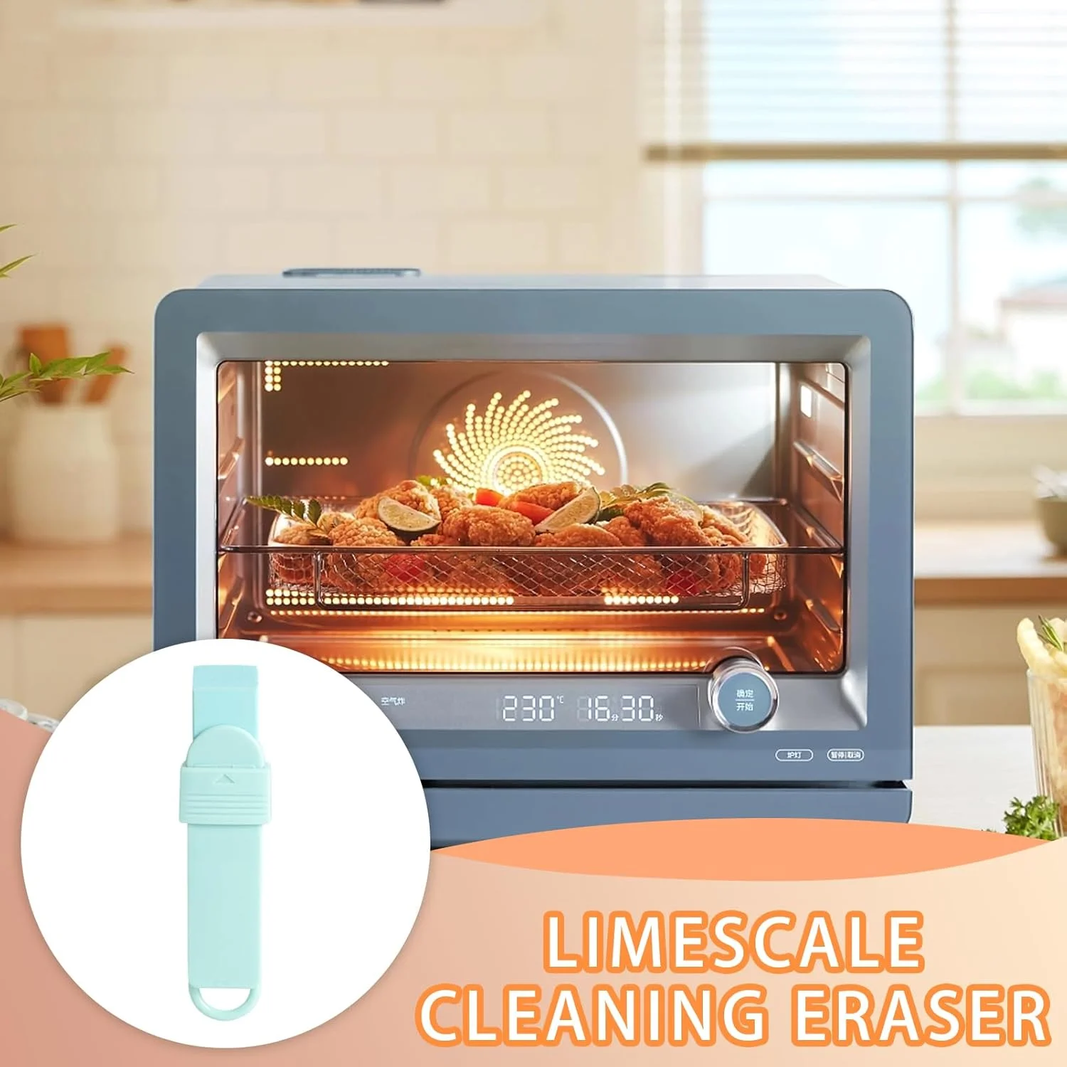 پاک کننده زنگ زدگی برای وان حمام، پاک کننده رسوب آهک آشپزخانه - برس تمیز کننده رسوب برای حذف موثر آهک از ظروف شیشه ای، قابلمه و سطوح مختلف آشپزخانه و حمام