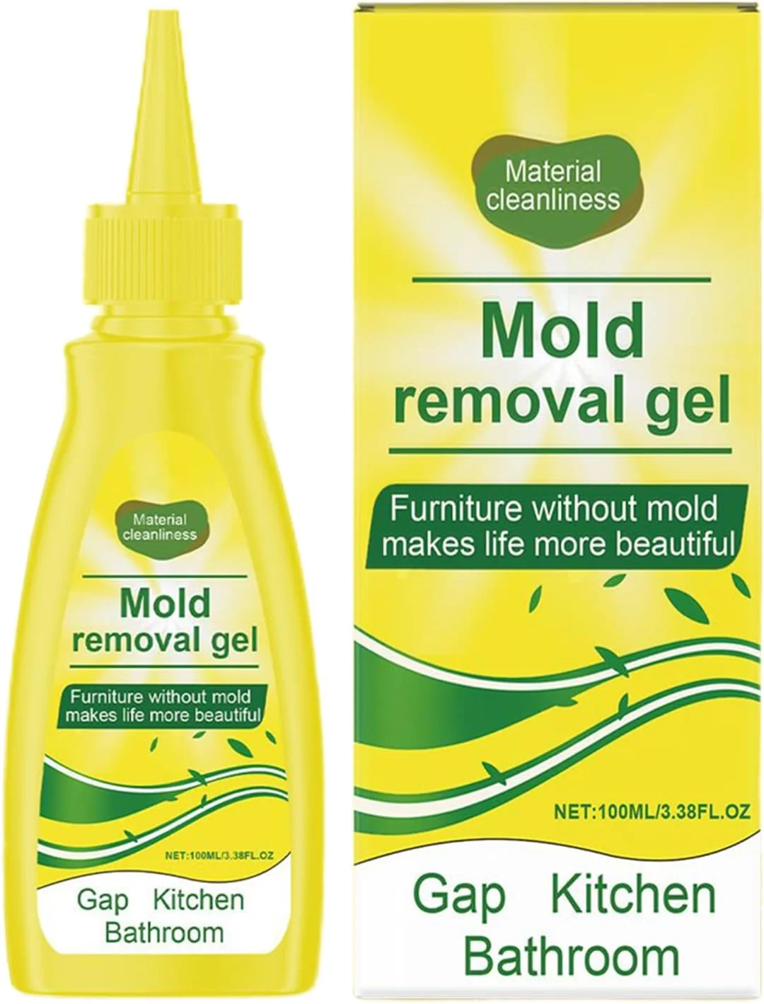 ژل از بین برنده کپک - رسوب زدای قوی 100 میلی لیتری، پاک کننده برای آشپزخانه، حمام، سینک، دوش، وان، واشر یخچال، نشیمنگاه توالت