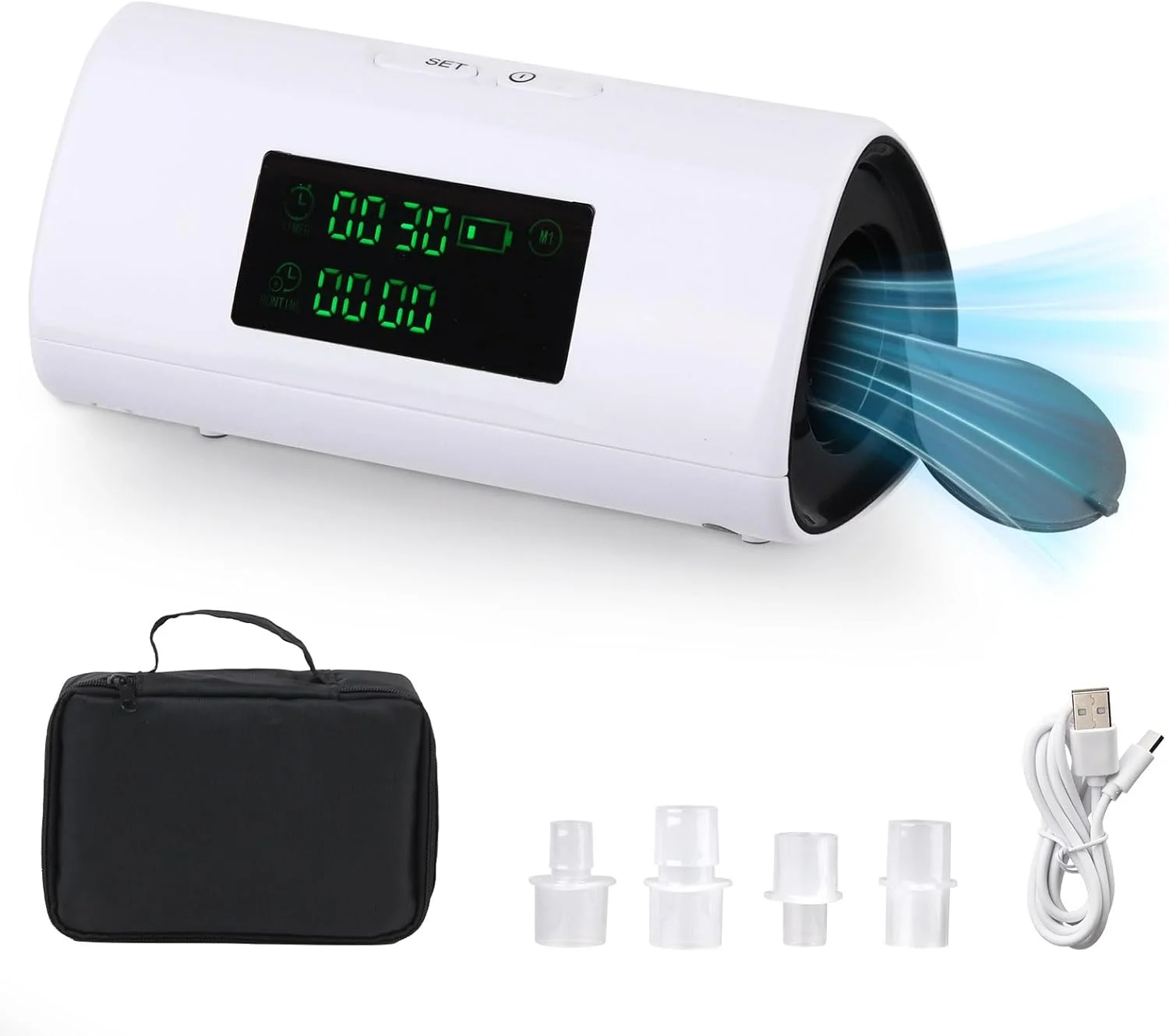 کیت تمیز کننده چند منظوره قابل حمل با تایمر، عملکرد بی صدا و کیف مسافرتی - مناسب برای تلفن، کلید و سایر لوازم ضروری روزمره خانگی، HMFC-01