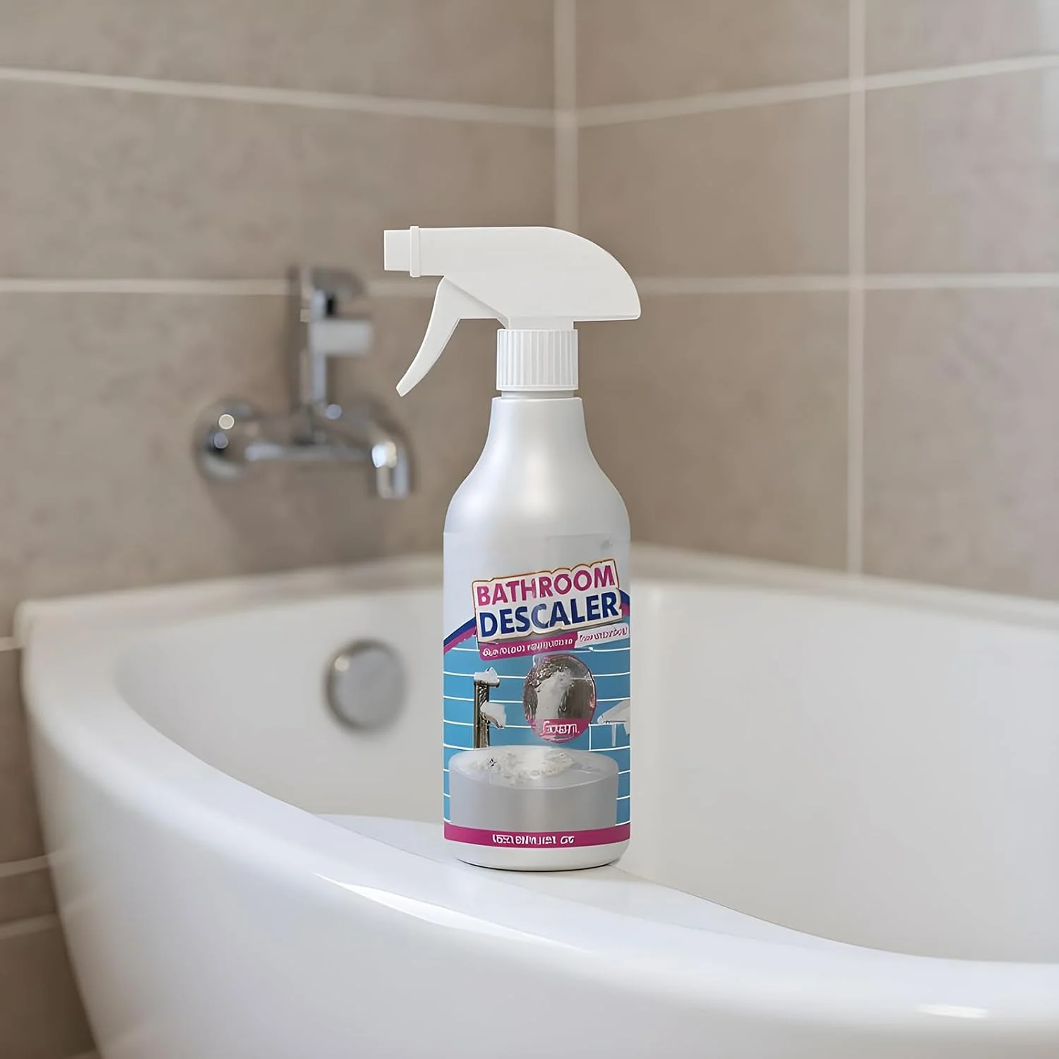 اسپری فوم پاک کننده حمام - پاک کننده چند منظوره 60 میلی لیتری برای دوش | اسپری لکه بر برای آینه، رسوب آهک، فلز، کاشی، چینی، دوغاب، سینک، شیرآلات، دوش