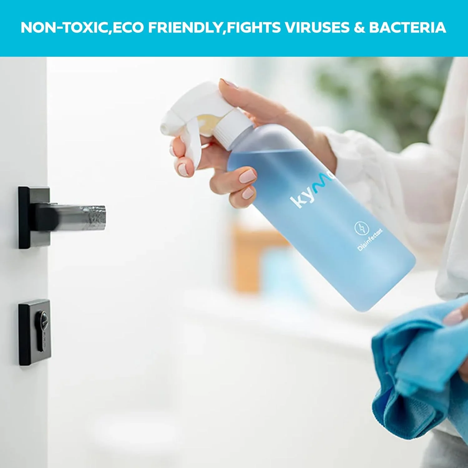 کیت تکی ضدعفونی کننده کیما، غیر سمی، سازگار با محیط زیست، مبارزه با ویروس ها و باکتری ها، ضدعفونی کننده سطوح، 500 میلی لیتر (1 بطری 500 میلی لیتری محلول ضدعفونی کننده می سازد)