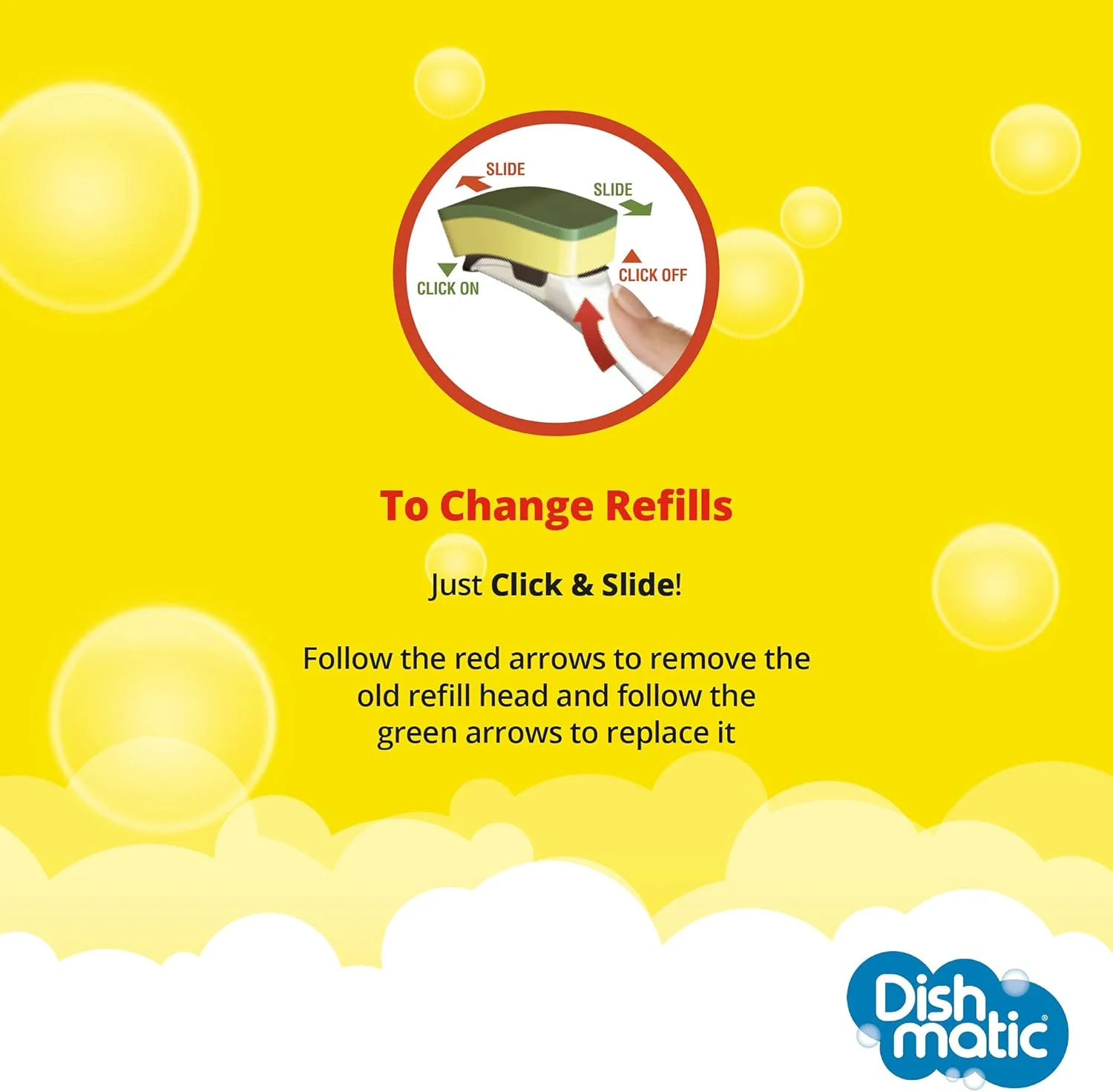 پدهای یدکی چند منظوره دیش‌ماتیک، بسته 3 عددی