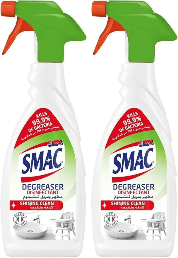 اسپری چربی زدا و ضدعفونی کننده سماک، درخشان کننده، بسته اقتصادی 2 عددی 650 میلی لیتری