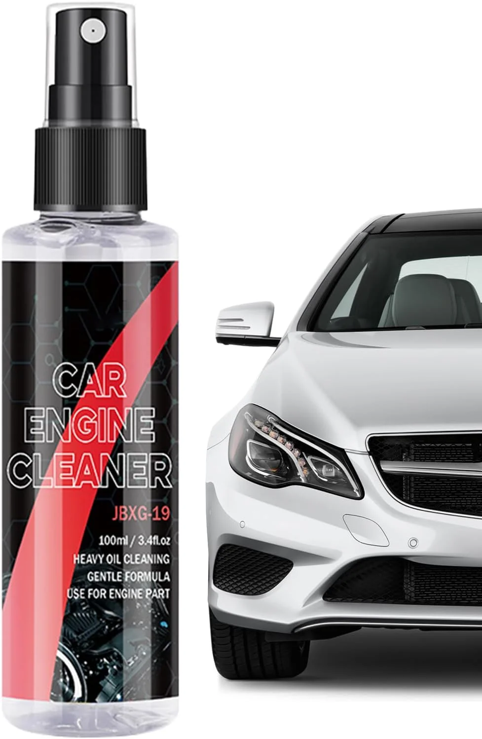 محلول تمیز کننده موتور خودرو، 100 میلی لیتر چربی زدای قوی محفظه موتور | لوازم دیتیلینگ خودرو با عملکرد سریع و تمیزکنندگی عمیق برای نگهداری روزانه کامیون و تعمیرگاه خودرو