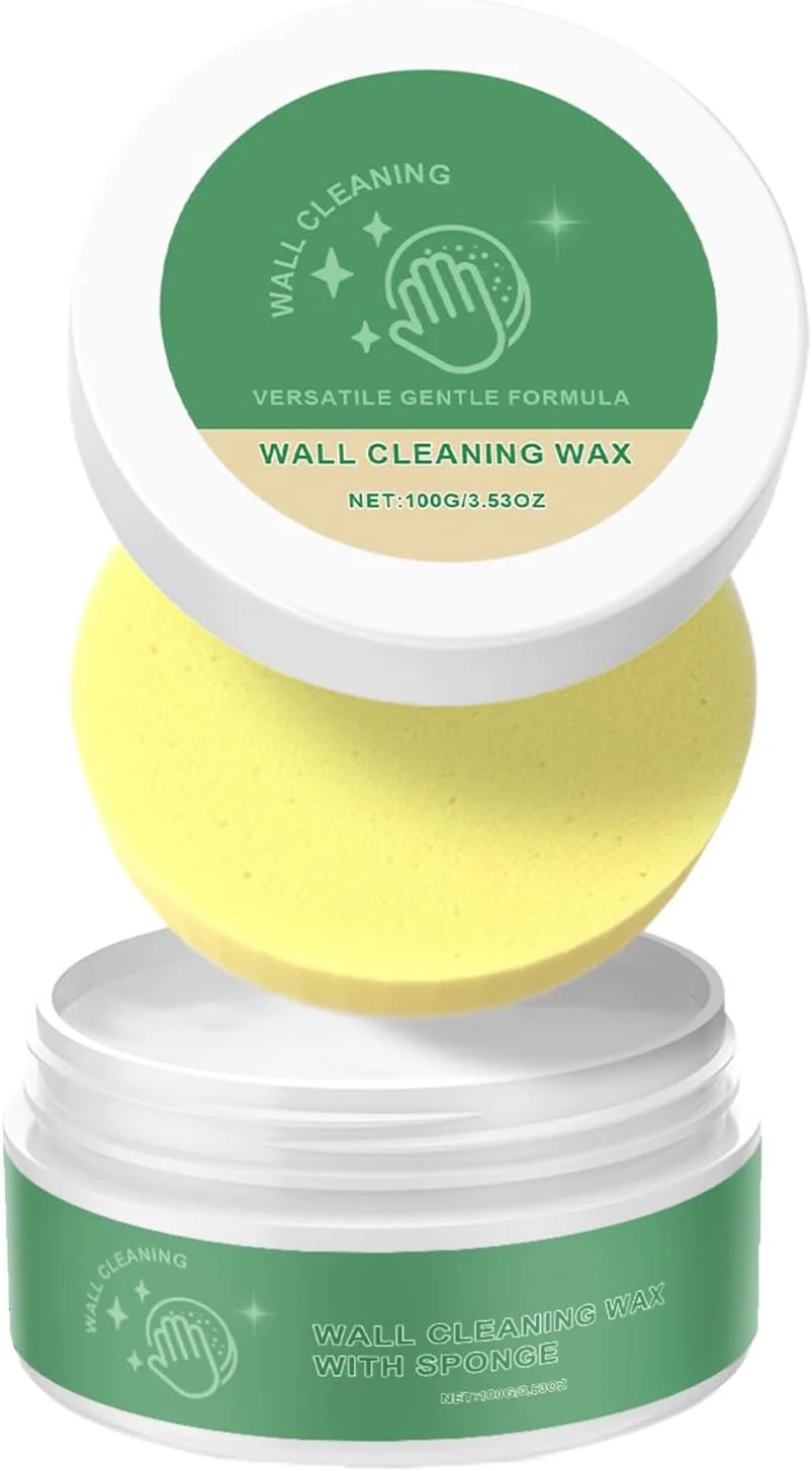 پاک کننده مداد شمعی برای دیوار | واکس تمیز کننده کف کاشی - پاک کننده چند منظوره علامت های گرافیتی دیوار به همراه اسفنج برای تمیز کردن دوش، وان حمام، توالت و کف حمام