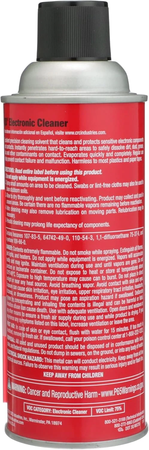 اسپری تمیز کننده سریع خشک CRC 05103 - 311 گرم اسپری تمیز کننده سریع خشک CRC 05103 - 311 گرم