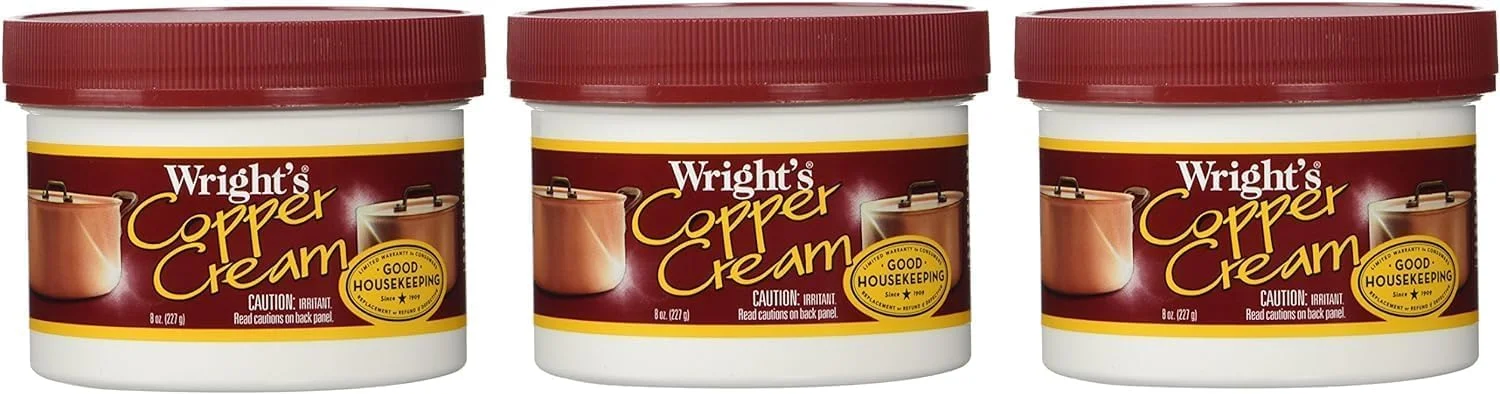 پاک کننده کرمی مس و برنج - به آرامی تمیز می کند و سیاهی را بدون خراش از بین می برد، سفید، 236 میلی لیتر، بسته 3 عددی پاک کننده کرمی مس و برنج - به آرامی تمیز می کند و سیاهی را بدون خراش از بین می برد، سفید، 236 میلی لیتر، بسته 3 عددی