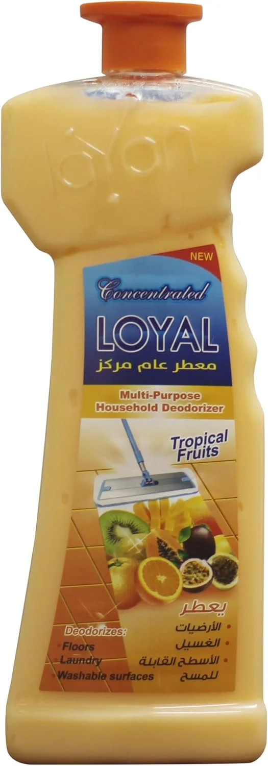 خوشبو کننده چند منظوره و غلیظ خانگی لویال، تمیز کننده کف با رایحه میوه های استوایی - 700 میلی لیتر