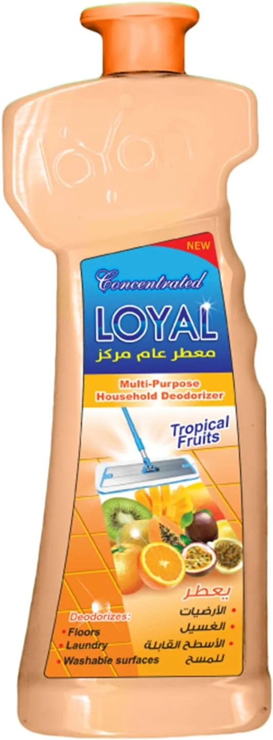 خوشبو کننده چند منظوره و غلیظ خانگی لویال، تمیز کننده کف با رایحه میوه های استوایی - 700 میلی لیتر