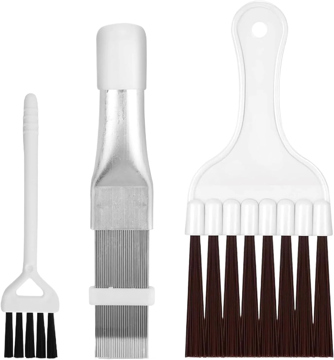 شانه فین برای تمیز کردن کویل کندانسور، برس همزن تمیز کننده کویل یخچال - ابزار تمیز کننده رادیاتور برای خودرو، پنجره، یخچال، دریچه های هواکش و لوازم تهویه مطبوع