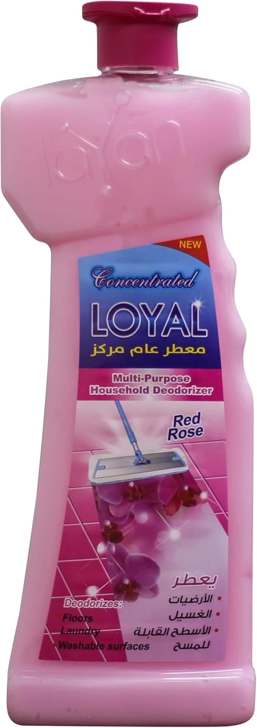 خوشبو کننده چند منظوره و غلیظ خانگی لویال، تمیز کننده کف با رایحه گل رز قرمز، 700 میلی لیتر