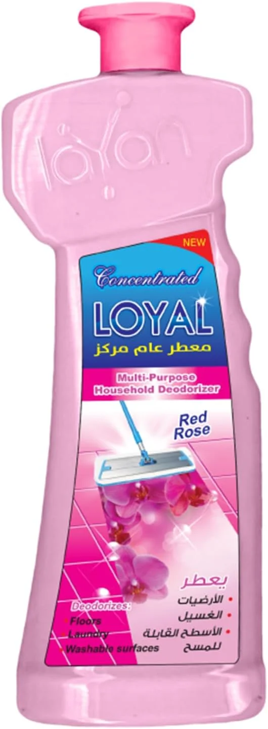 خوشبو کننده چند منظوره و غلیظ خانگی لویال، تمیز کننده کف با رایحه گل رز قرمز، 700 میلی لیتر