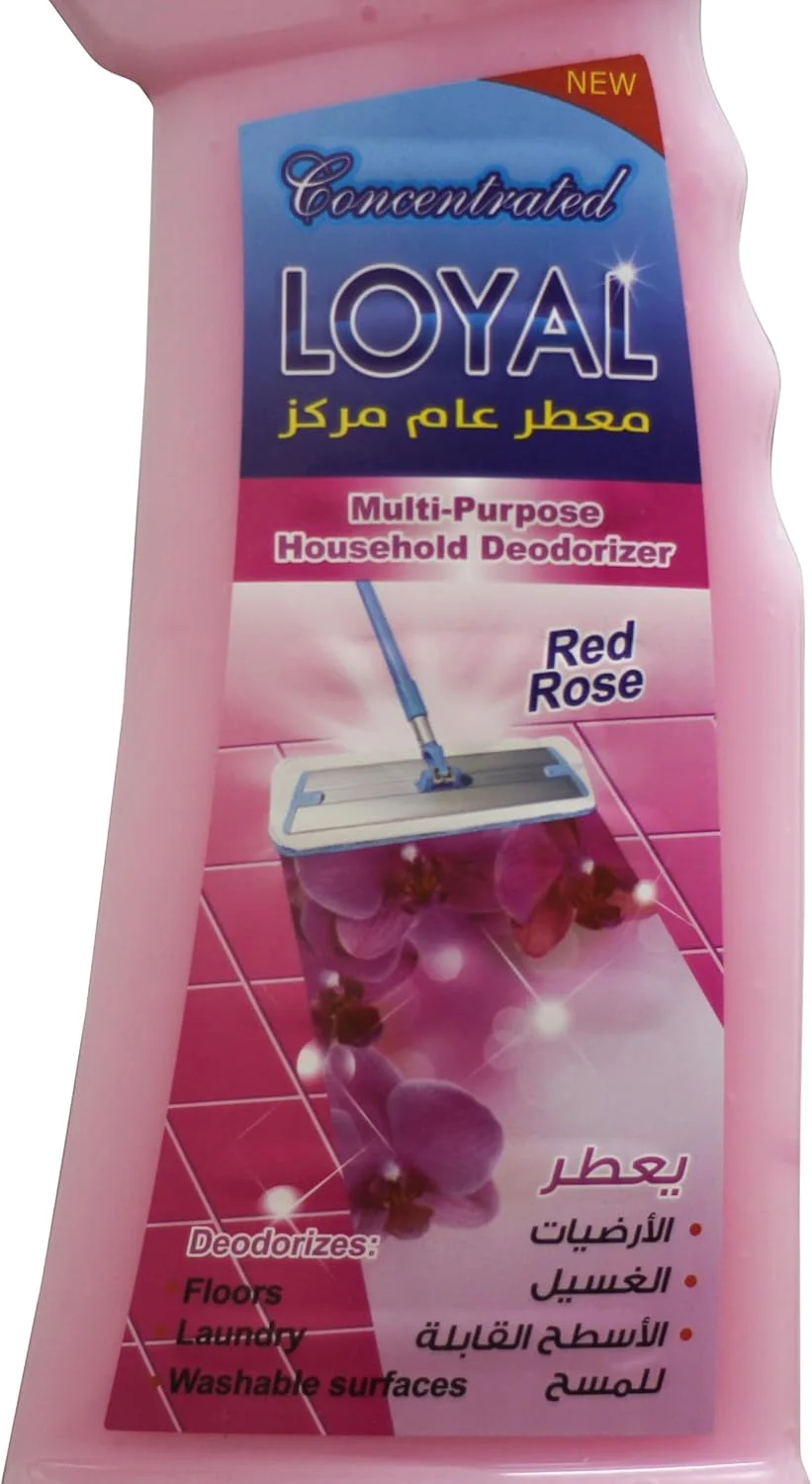 خوشبو کننده چند منظوره و غلیظ خانگی لویال، تمیز کننده کف با رایحه گل رز قرمز، 700 میلی لیتر