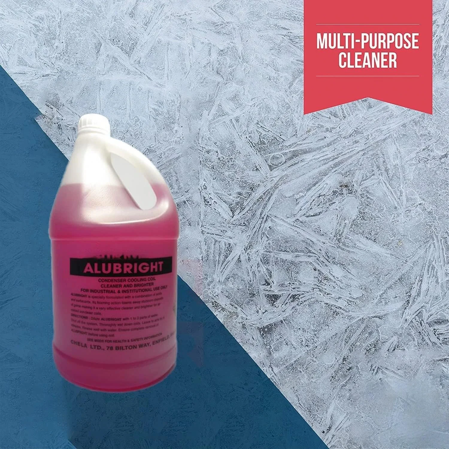 مایع تمیز کننده کویل AC آکوا آلو برای واحد AC (گالن) - درجه حرفه ای سنگین و سازگار با واحدهای تهویه مطبوع تجاری و مسکونی