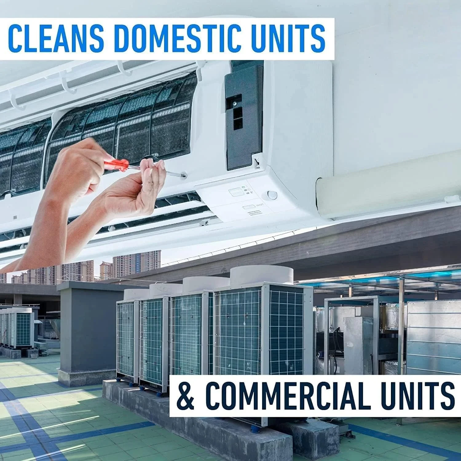 مایع تمیز کننده کویل AC آکوا آلو برای واحد AC (گالن) - درجه حرفه ای سنگین و سازگار با واحدهای تهویه مطبوع تجاری و مسکونی